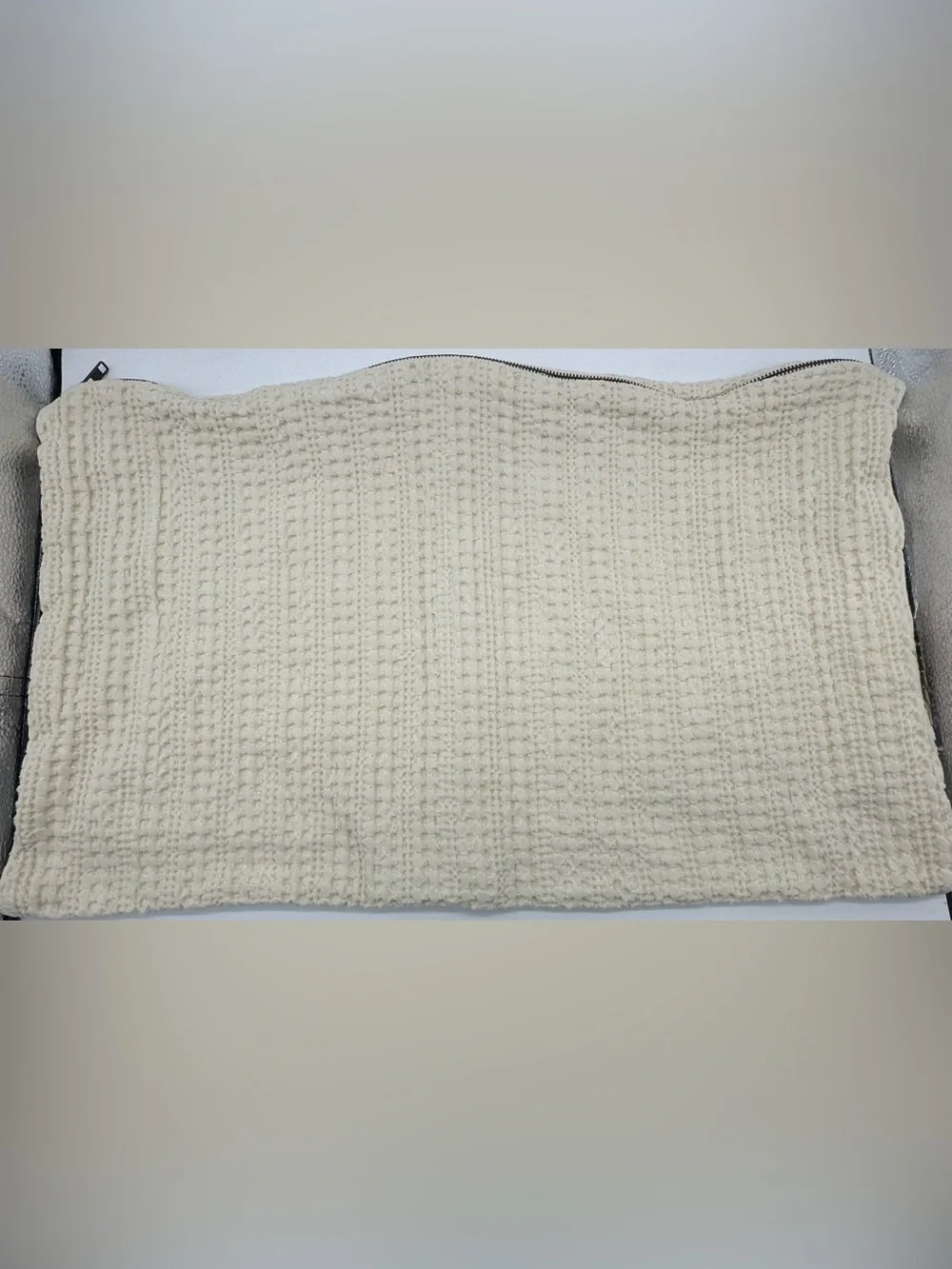 Pottery Barn Cream Waffle Pillow Sham